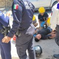 Motociclista resulta lesionado tras colisión en Calle Exiquio Corona
