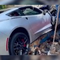 Mujer estrella Corvette contra dos casas en Guadalajara tras discusión con su ex pareja