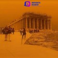 ¡No es filtro!, cielo de Atenas se pinta de naranja