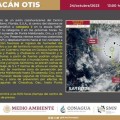 Otis, el nuevo huracán ubicado frente a las costas de Guerrero