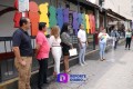 Pintan calles con bandera trans en Zona Romántica