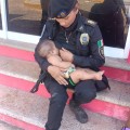 Policía de CDMX en Acapulco amamanta a bebé hambriento