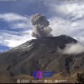 Popocatépetl presenta exhalación de mil 200 metros de altura.