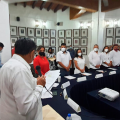 Primera sesión de cabildo, encabezada por el presidente municipal Luis Michel Rodríguez