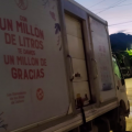 Roban camión repartidor de leche