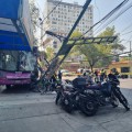 Se registra choque múltiple en la Benito Juárez, CDMX