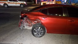 Aparatoso accidente sobre la avenida Prisciliano Sanchez