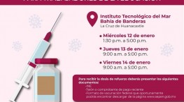 Bahía de Banderas refuerzo de vacunación para sector educativo