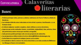 Calaveritas Literarias, concurso de la Biblioteca Los Mangos