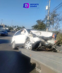 Choque entre vehículos en carretera a Las Palmas deja una persona herida
