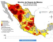 Conagua reporta condiciones de sequía en más del 60% del país