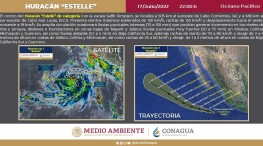 El #Huracán #Estelle esta noche se ubicó aproximadamente a 505 kilómetros al suroeste de Cabo Corrientes, #Jalisco.