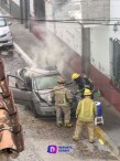 Fuego en el Centro! Vehículo se Incendia en Calle Guerrero y Matamoros 