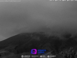 Impresionante estallido en el volcán Popocatépetl