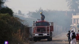 Incendio en colonia Villa Las Flores