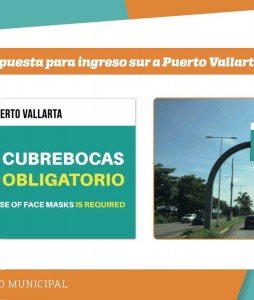 La propuesta para ingresar a Puerto Vallarta es el uso del cubrebrocas OBLIGATORIO