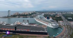 Llegan a Puerto Vallarta los primero 3 arribos de crucero