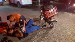 Motociclista lesionada en Ixtapa