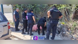 Mujer inconsciente en terreno baldío despierta bajo efectos del alcohol