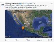 Noche de sacudidas, se registran tres sismos en Jalisco