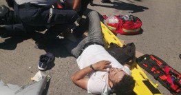 Se estrelló motociclista contra camión de Global Gas.