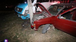 Seis lesionados en accidente automovilístico en la 544