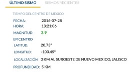 Temblor de 3.9 3 kilómetros al suroeste de nuevo México.
